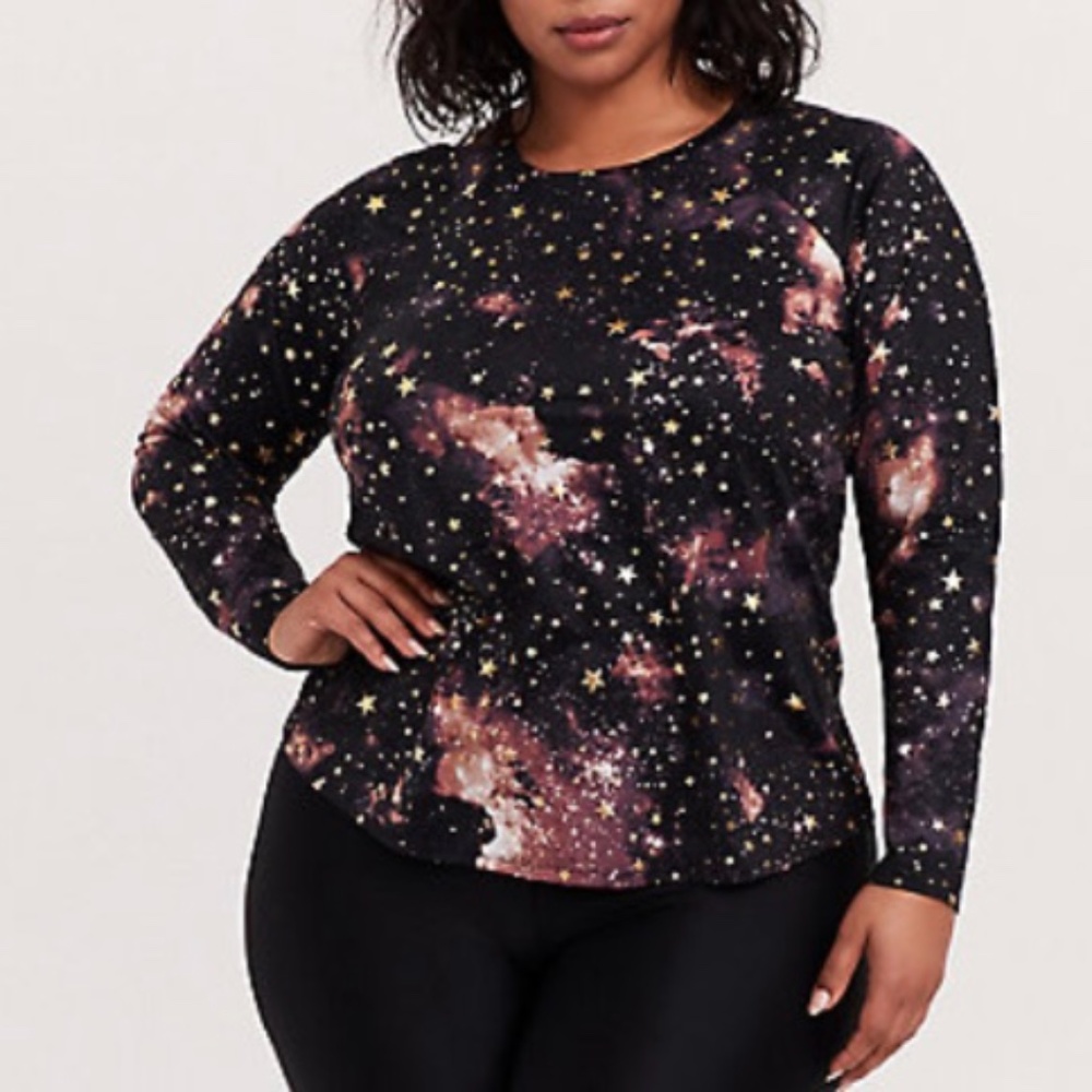NWT! Torrid Celestial Long Sleeve Layering Swim Shirt